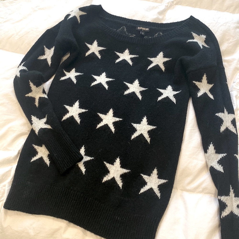 Super cute star print sweater from Express